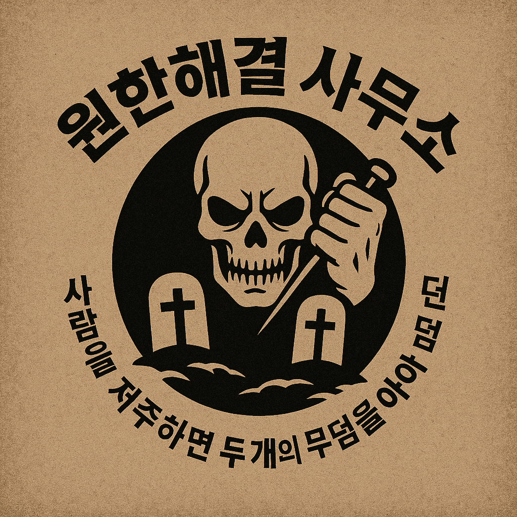 『복수 대행』 원한을 끝낸다, 텔레 @uramiya19 – 원한해결사무소 한국지사